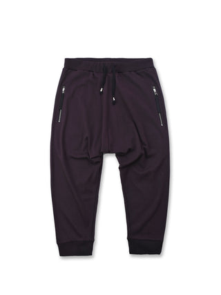 Grape Drop Crotch Cropped Joggers