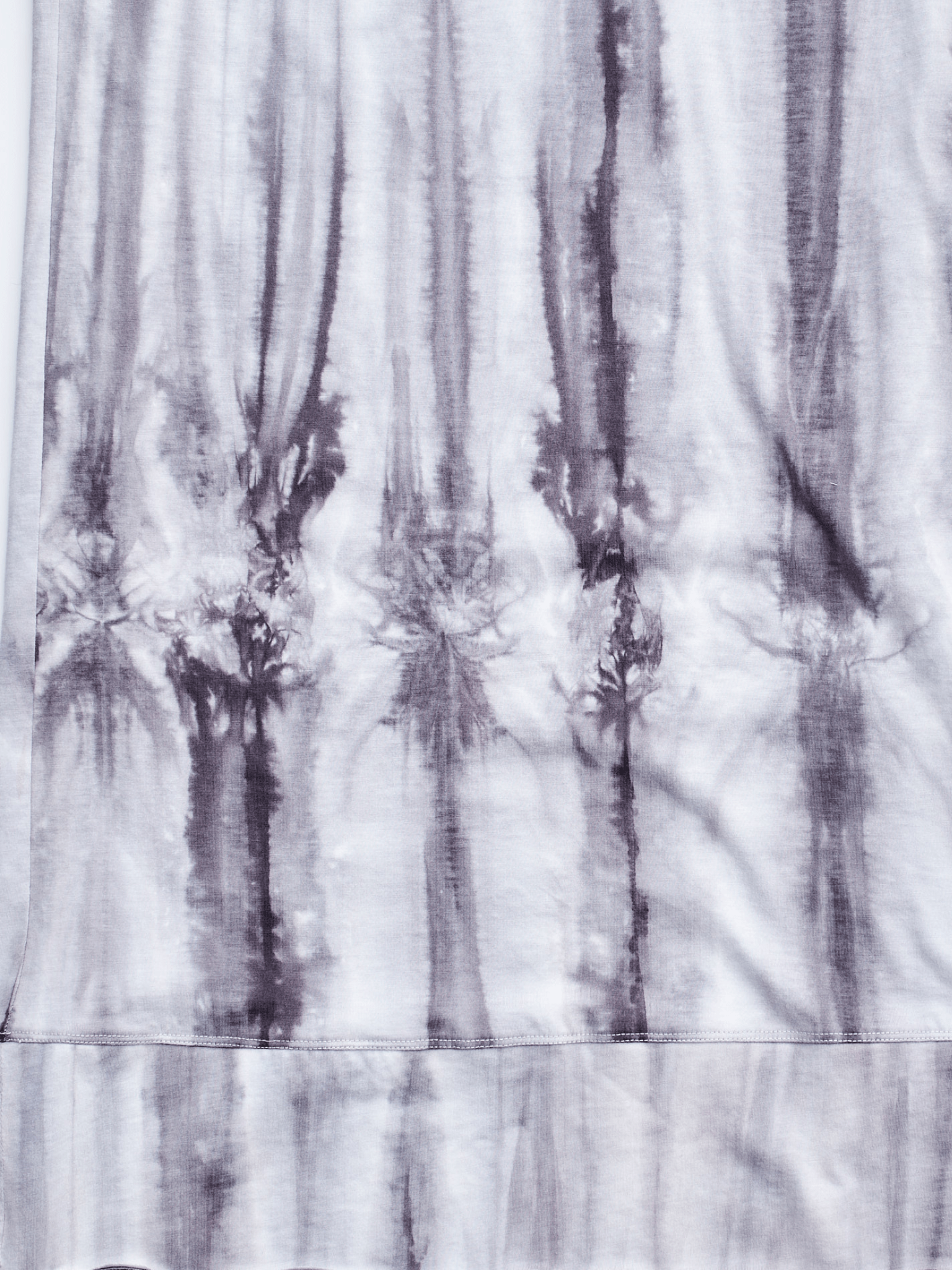 Grey Tie-Dyed Jersey Vest Dress
