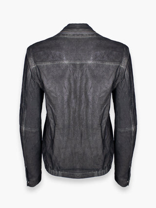 Leather Jacket With Adjustable Sleeves