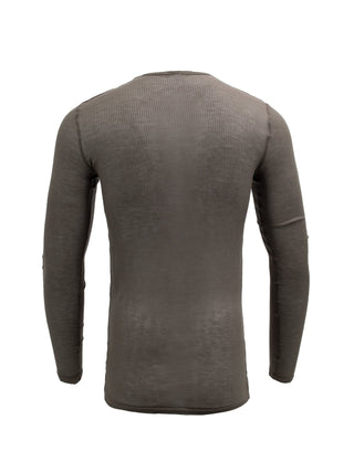 Light Brown Ribbed Longsleeve T-Shirt