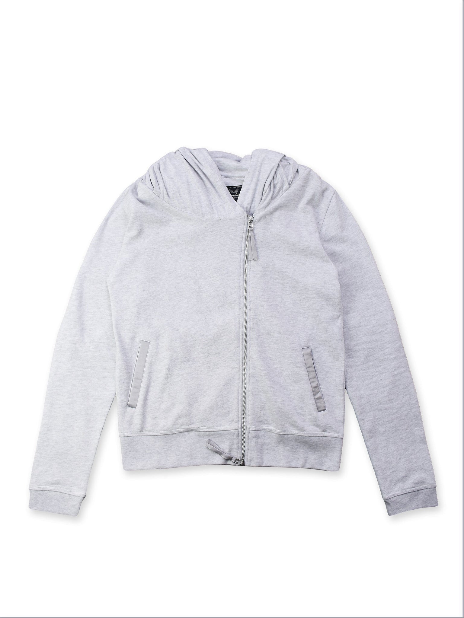 Light Grey Biker Hoodie