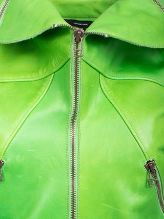 Lime Green Leather Jacket