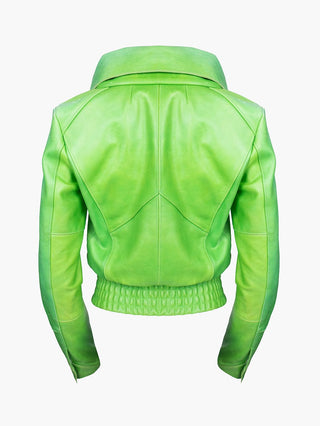 Lime Green Leather Jacket