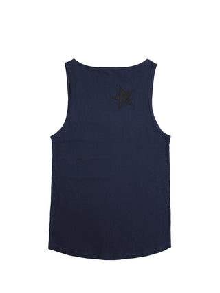 Midnight Vest with Stars and Black Stripes Detailings
