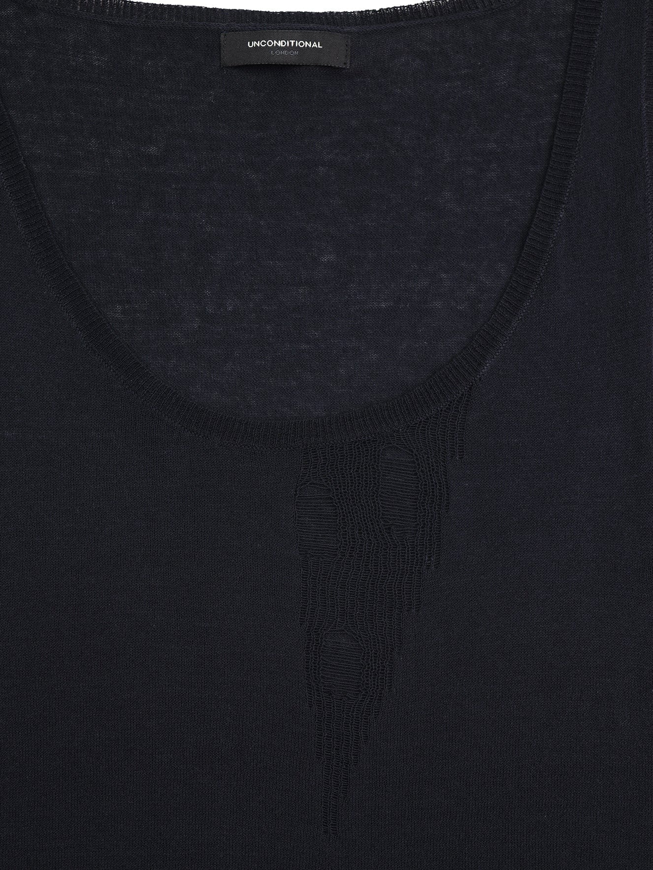 Navy Fine Knit Vest