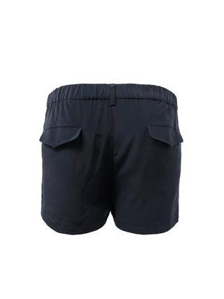 Navy Silk Skort