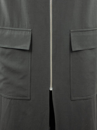 Oversized Longline Wool Jacket in Black