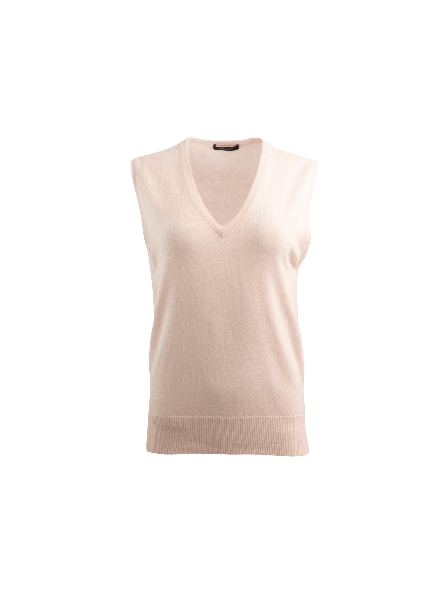 Pale Pink Sleeveless Cashmere Vest