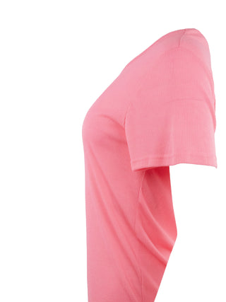 Pink Lined Rayon T-Shirt