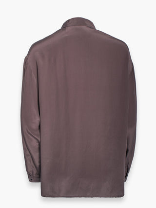 Puce Coloured Silk Women's Shirt