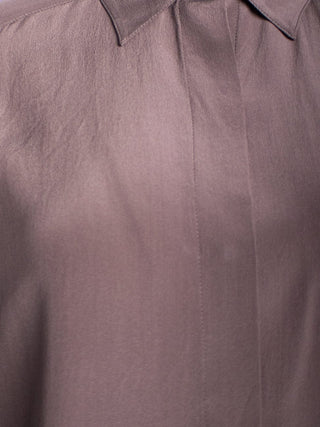 Puce Coloured Silk Women's Shirt