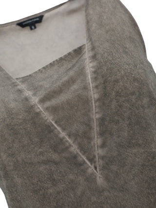 Sleeveless Grey Vest Top