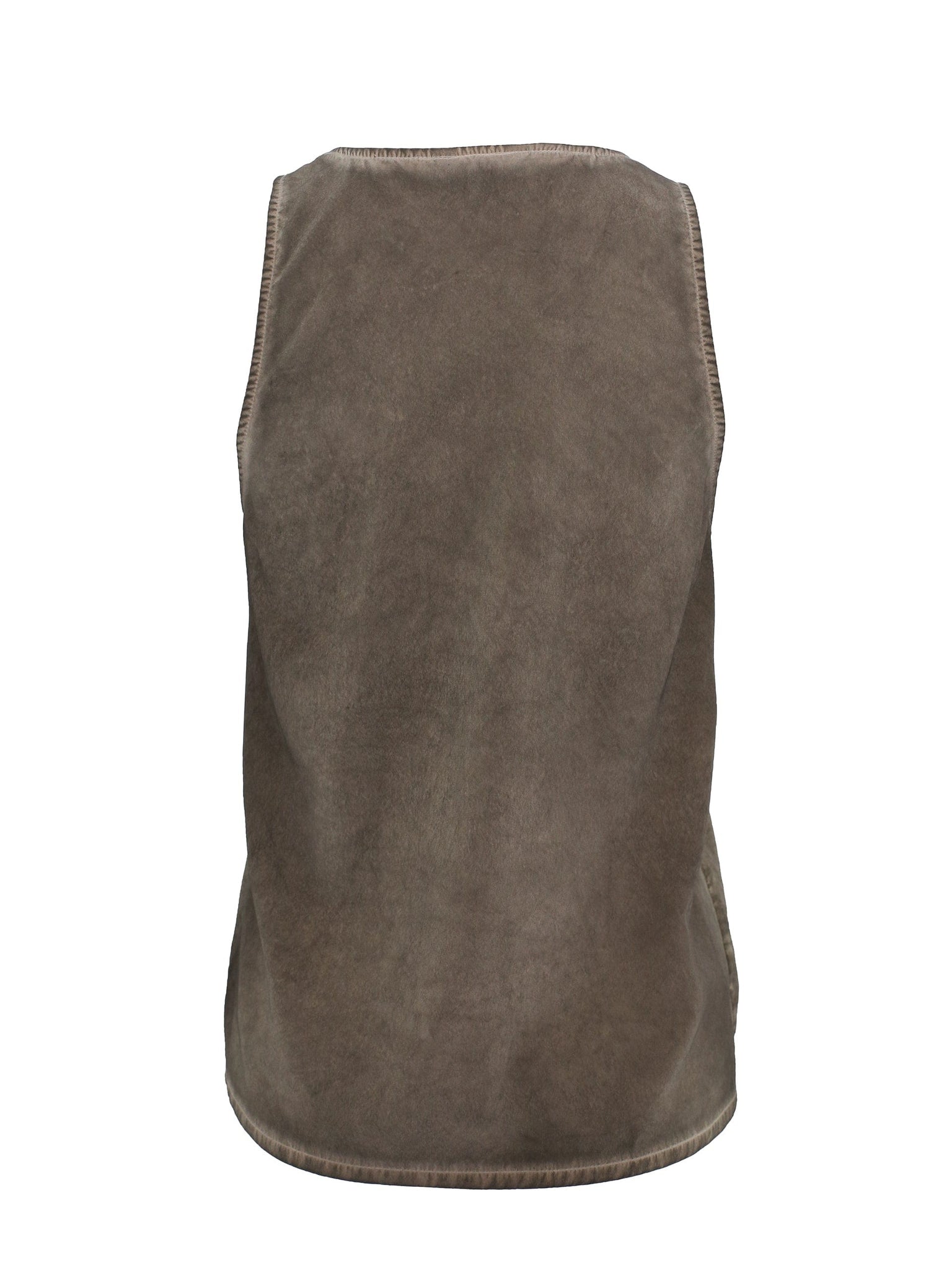 Sleeveless Grey Vest Top