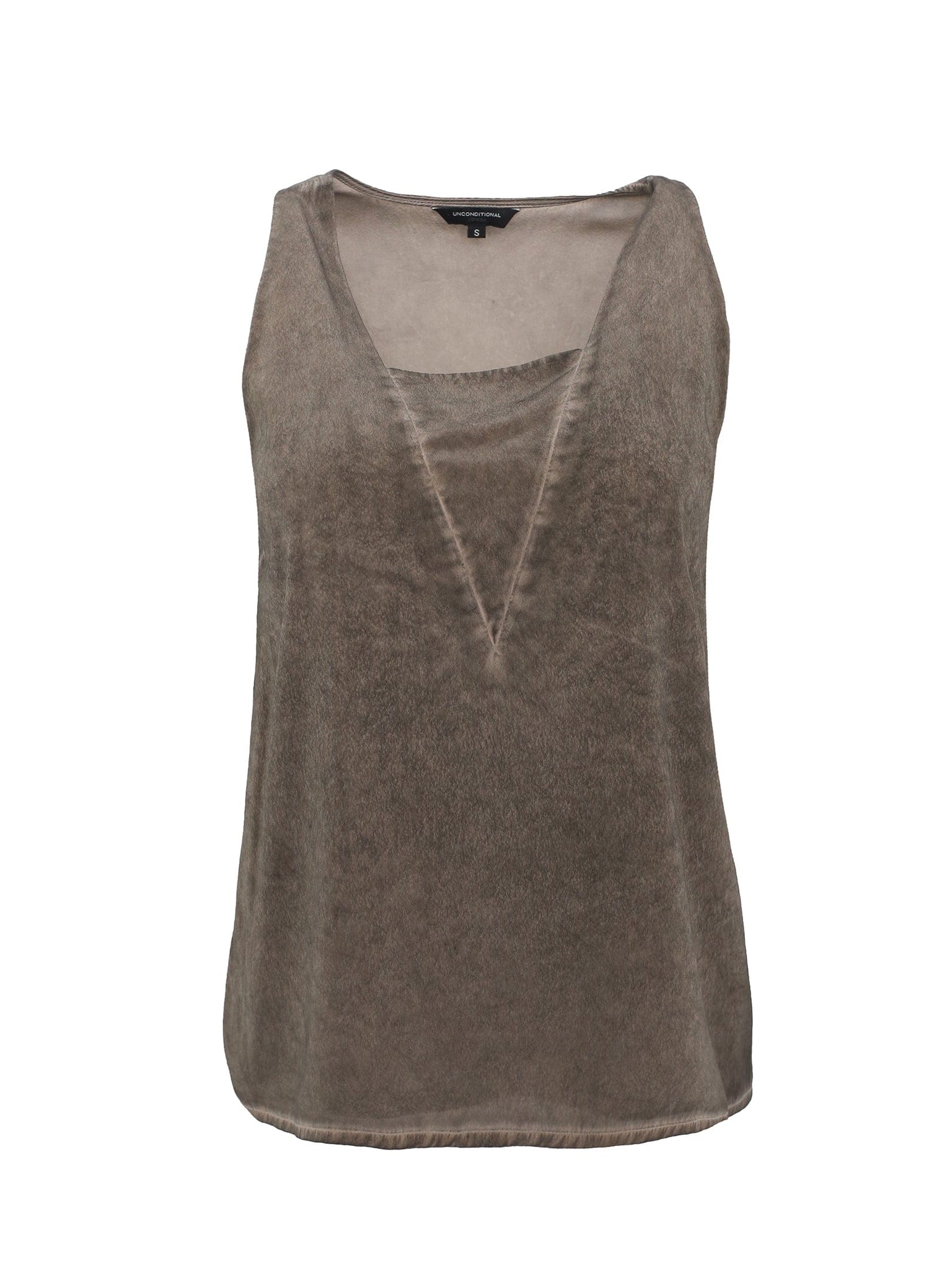 Sleeveless Grey Vest Top