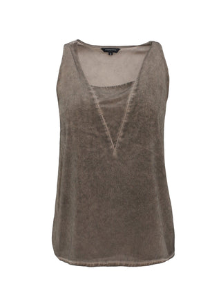 Sleeveless Grey Vest Top