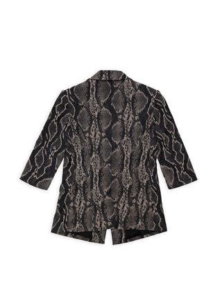 Snake Skin Short Sleeved Blazer