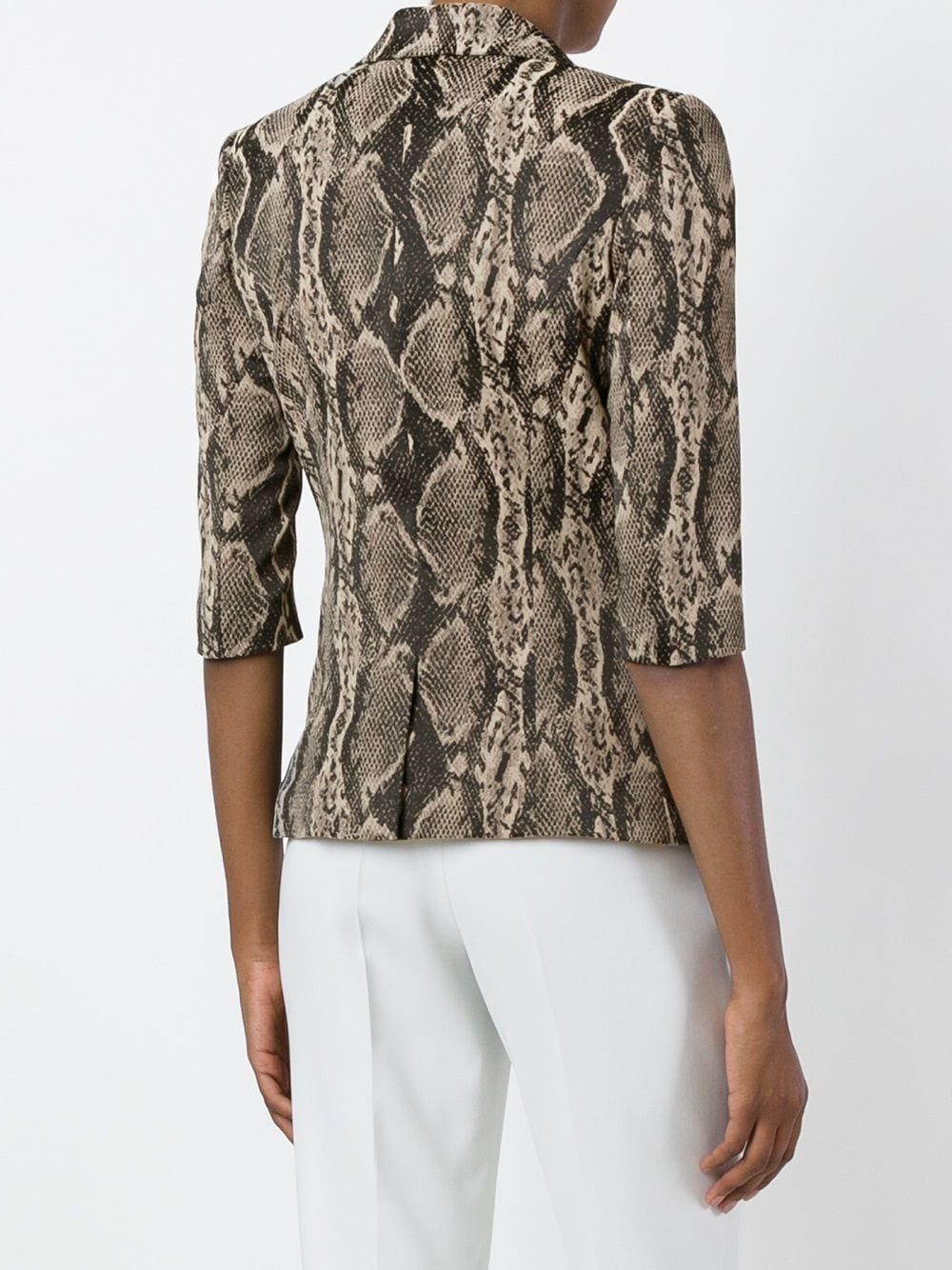 Snake Skin Short Sleeved Blazer