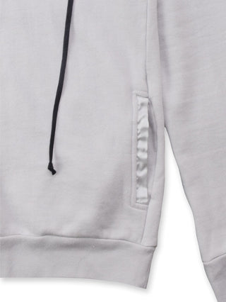 Stone Grey Funnel Neck Hoodie