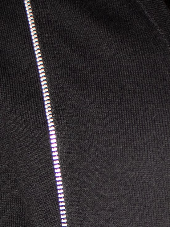 Tailcoat-Style Cotton Jumper with Zip Details