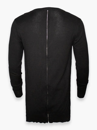 Tailcoat-Style Cotton Jumper with Zip Details