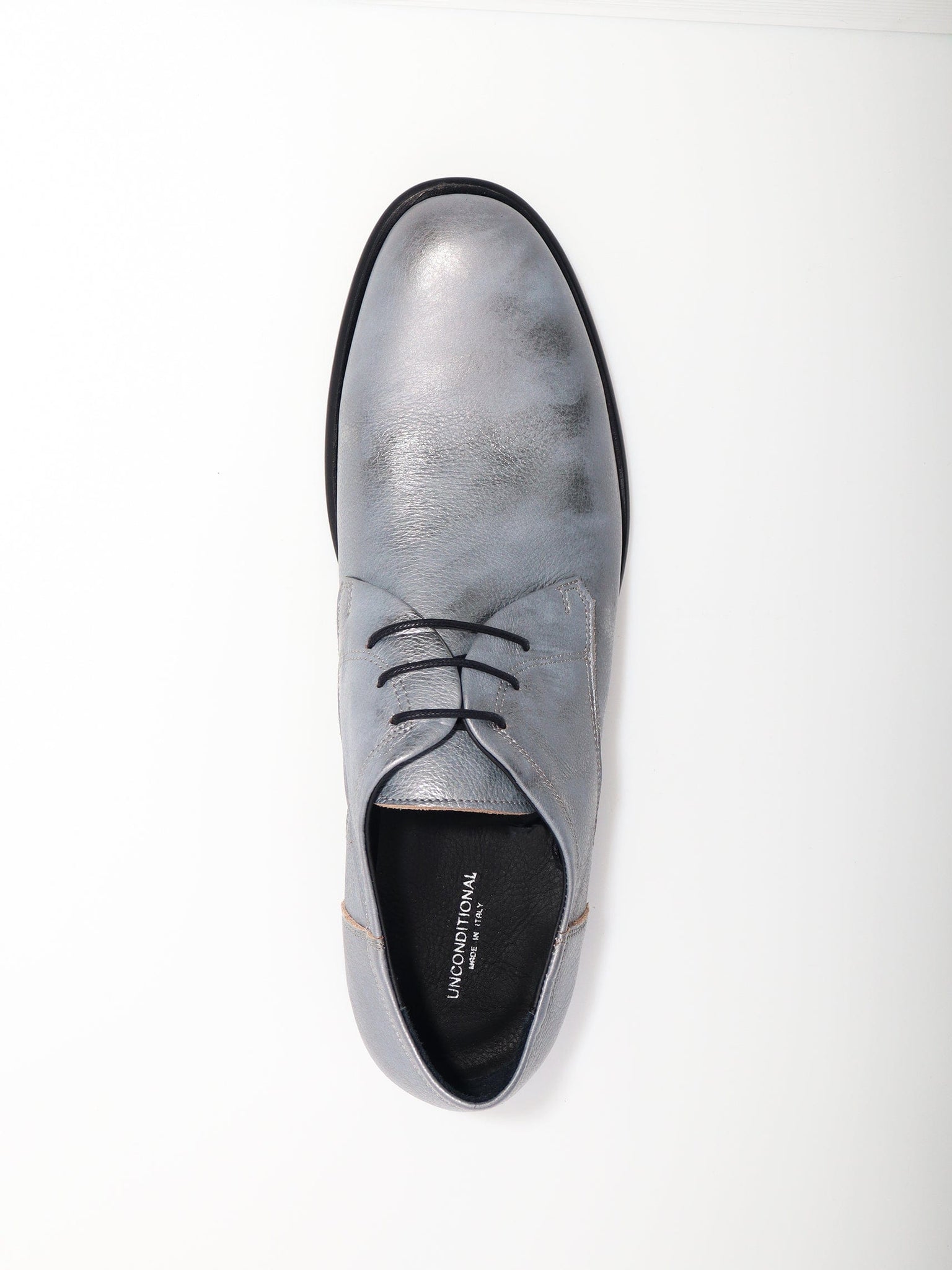 Unconditional Silver Derby Shoes