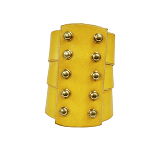 Vintage Una Burke Mustard Front Panel Cuff