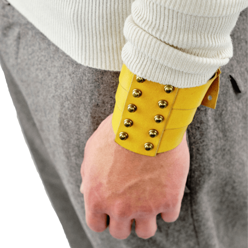 Vintage Una Burke Mustard Front Panel Cuff