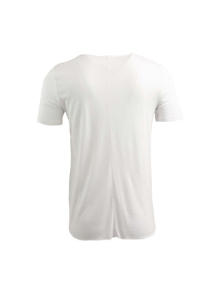 WHITE ESSENTIAL RAYON T-SHIRT