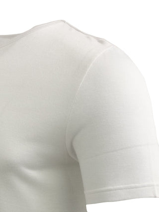 WHITE ESSENTIAL RAYON T-SHIRT