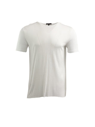 WHITE ESSENTIAL RAYON T-SHIRT