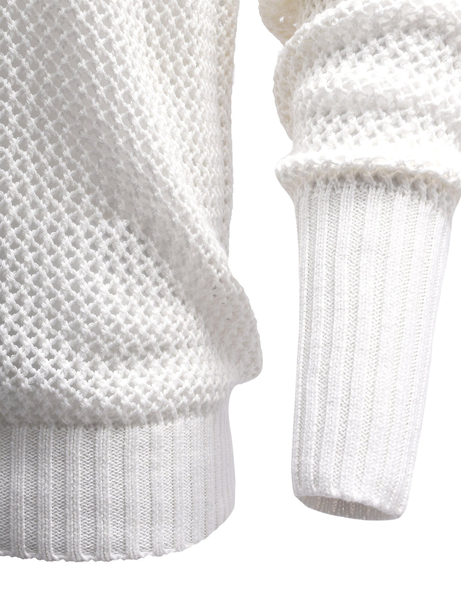 White Lightweight Knitted Jumper