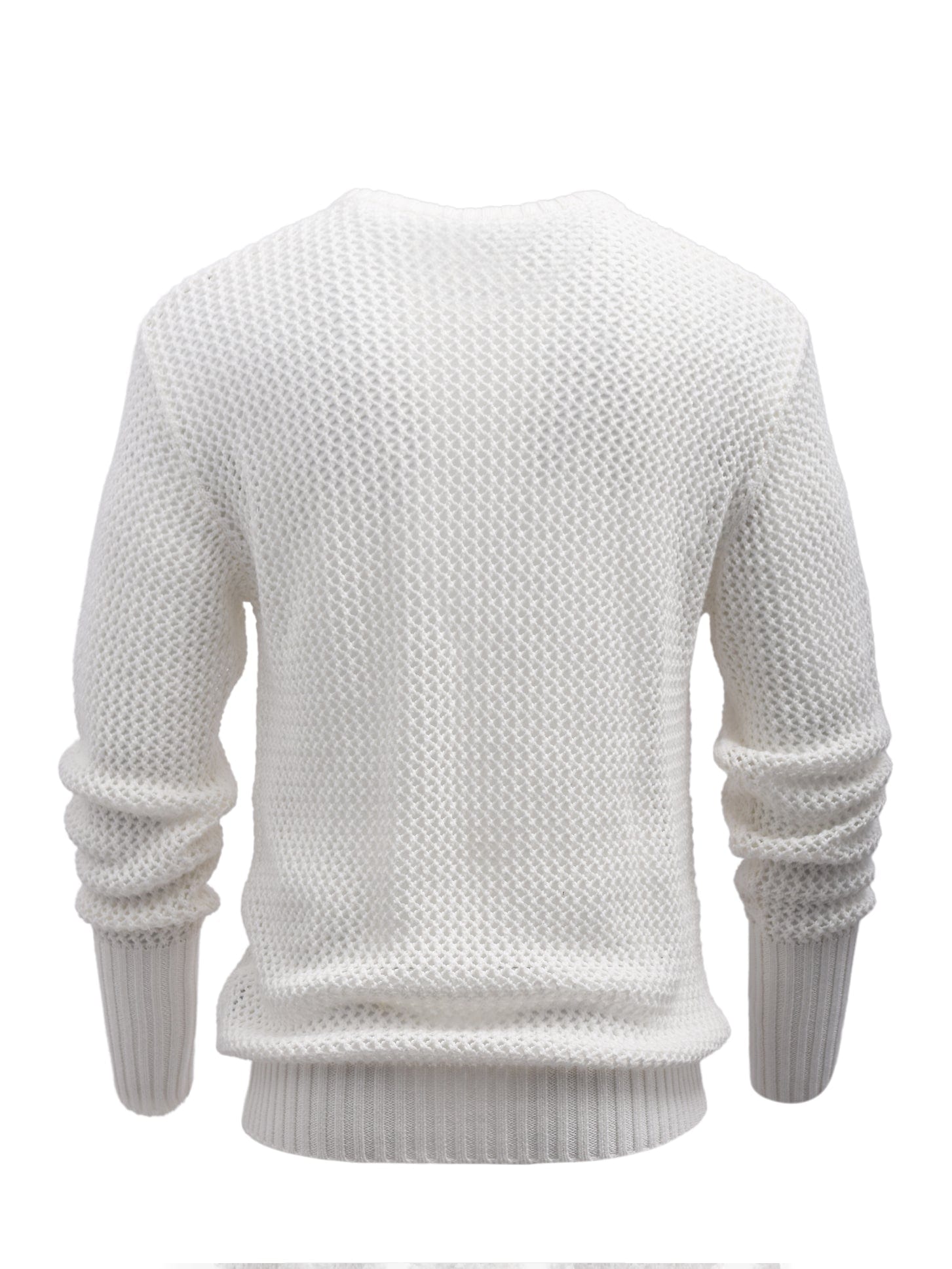 White Lightweight Knitted Jumper
