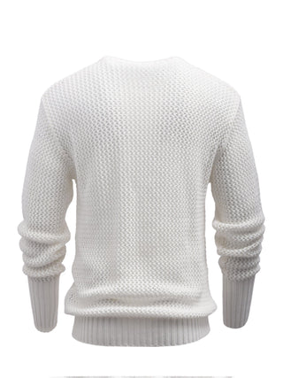 White Lightweight Knitted Jumper