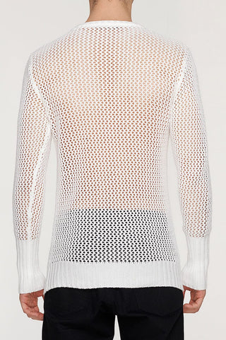 White Lightweight Knitted Jumper