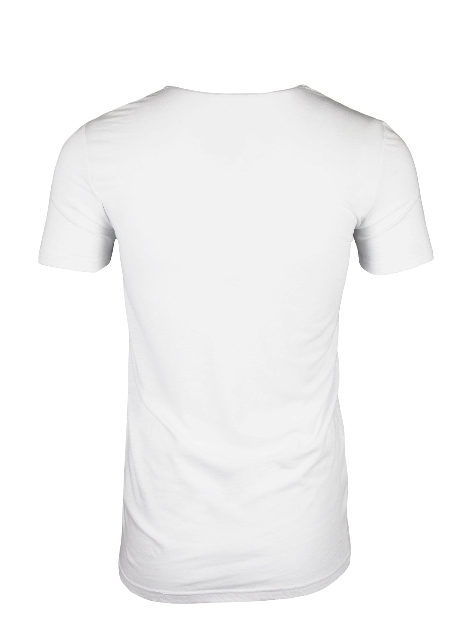 White Swoop Neck Layered T-Shirt