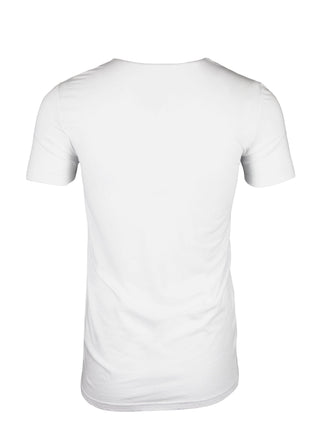 White Swoop Neck Layered T-Shirt