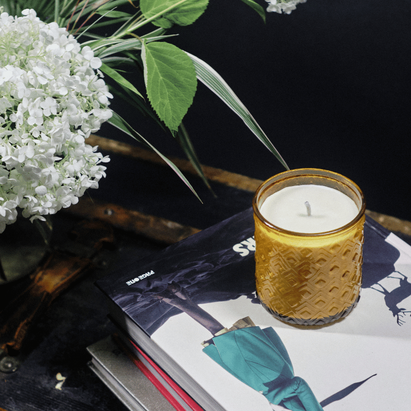 Willow Alexander Recycled Glass Amber & Tonka Candle