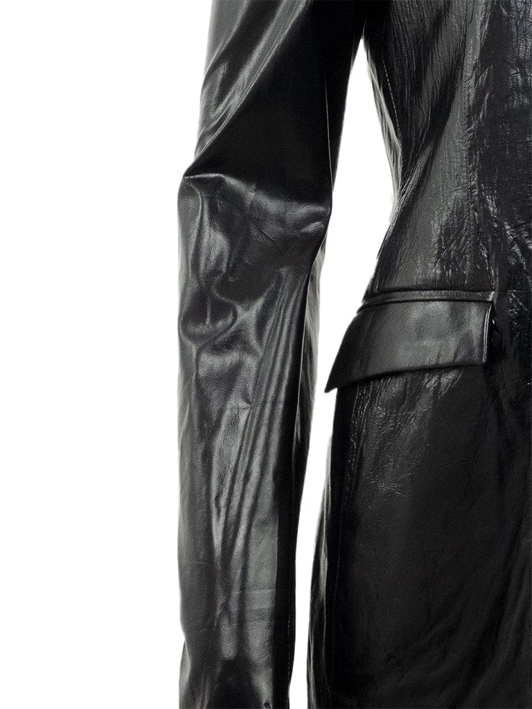 Womens Silk Lined Black Leather Jacket