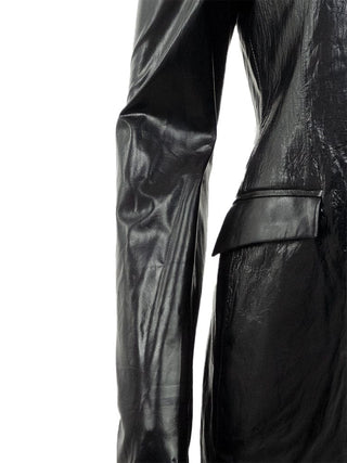 Womens Silk Lined Black Leather Jacket