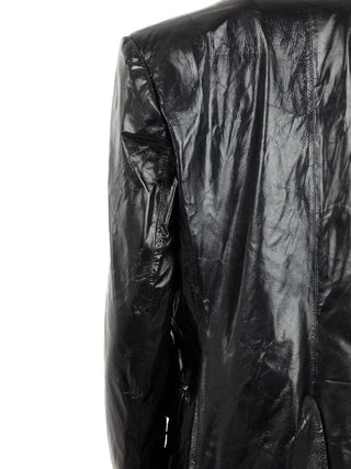 Womens Silk Lined Black Leather Jacket