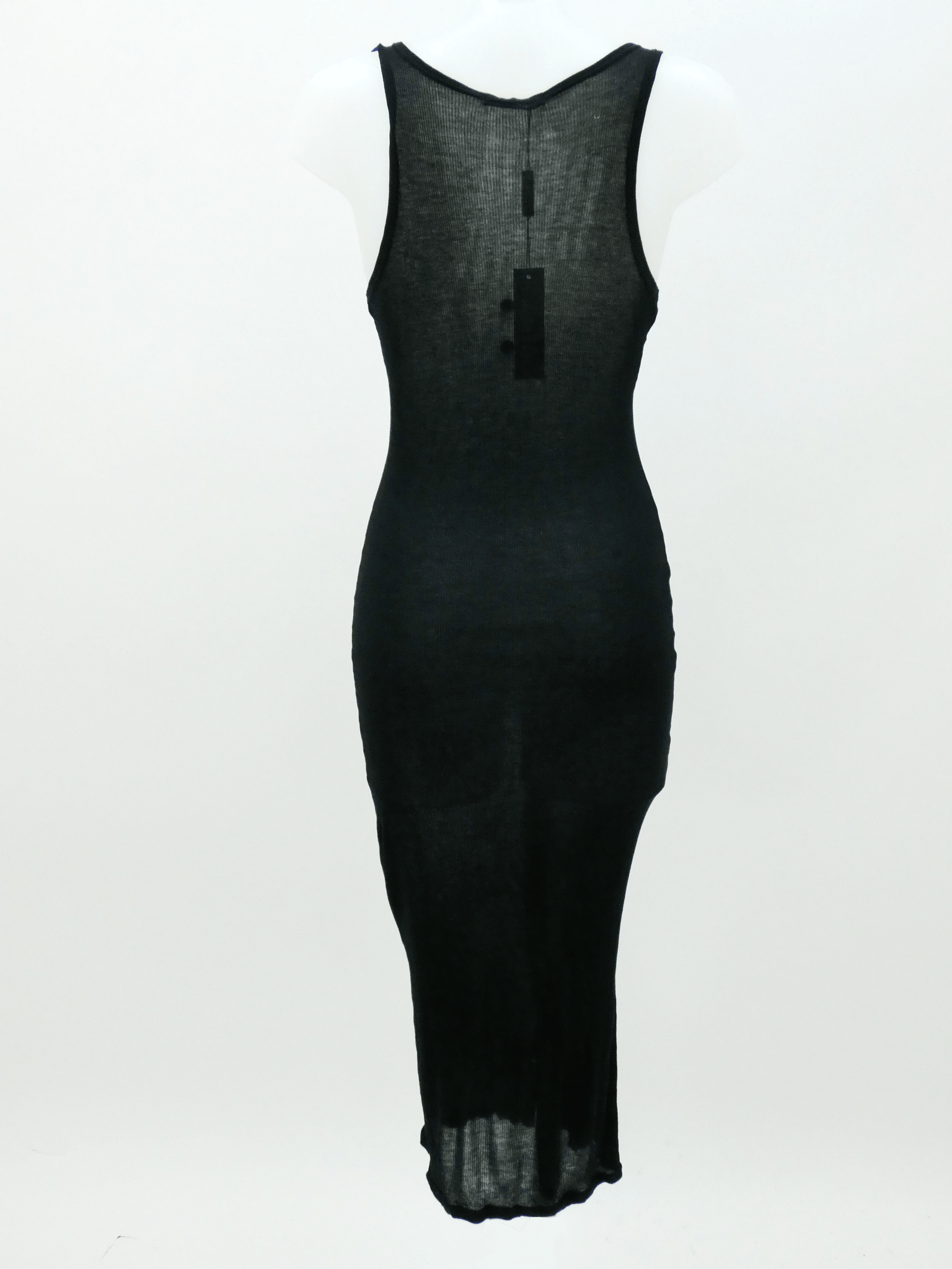 Black Ribbed Vest Dress