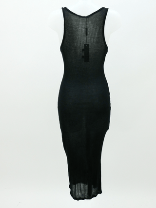 Black Ribbed Vest Dress