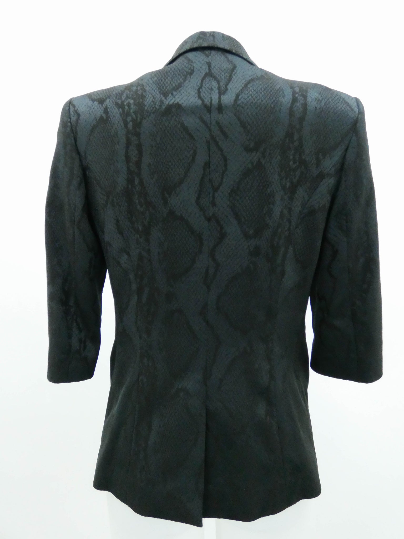 Black Snake Skin Blazer