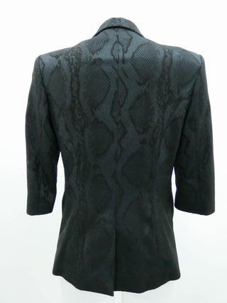 Black Snake Skin Blazer