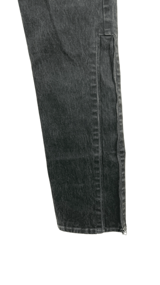 Dark Grey Black Spray Jeans