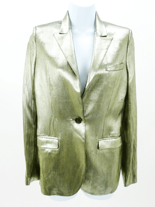 Gold and Black Metallic Blazer