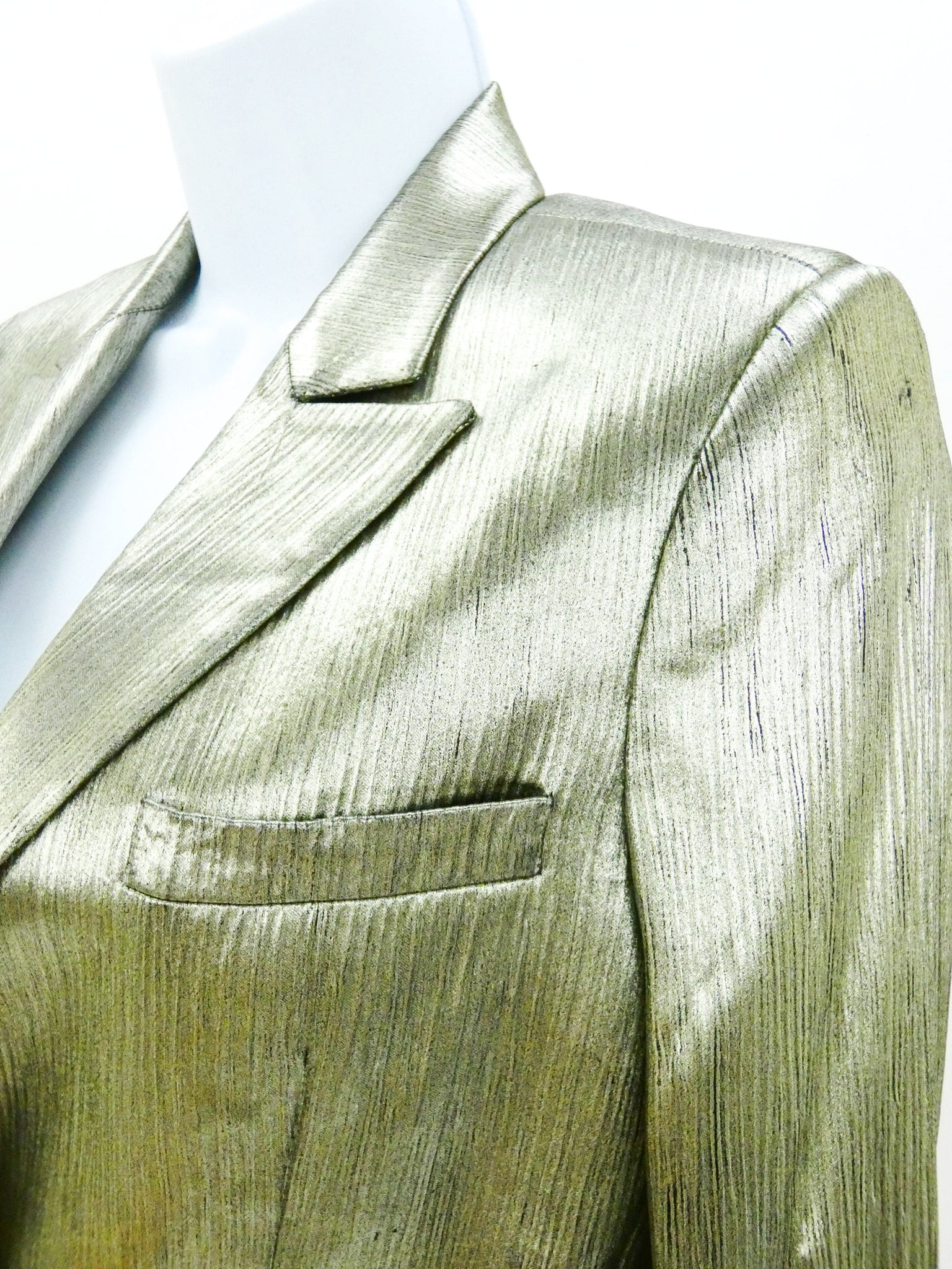 Gold and Black Metallic Blazer