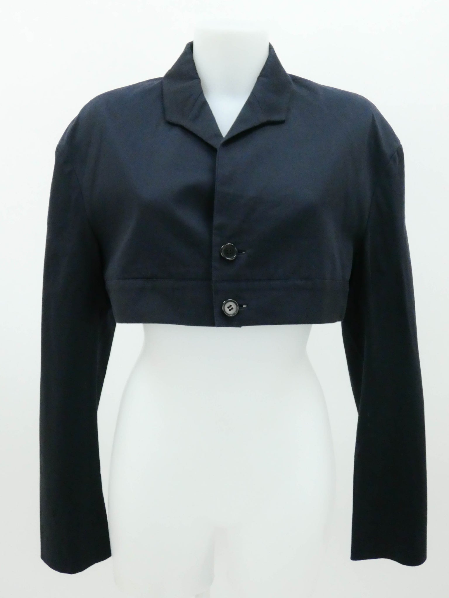 Navy Cropped Blazer
