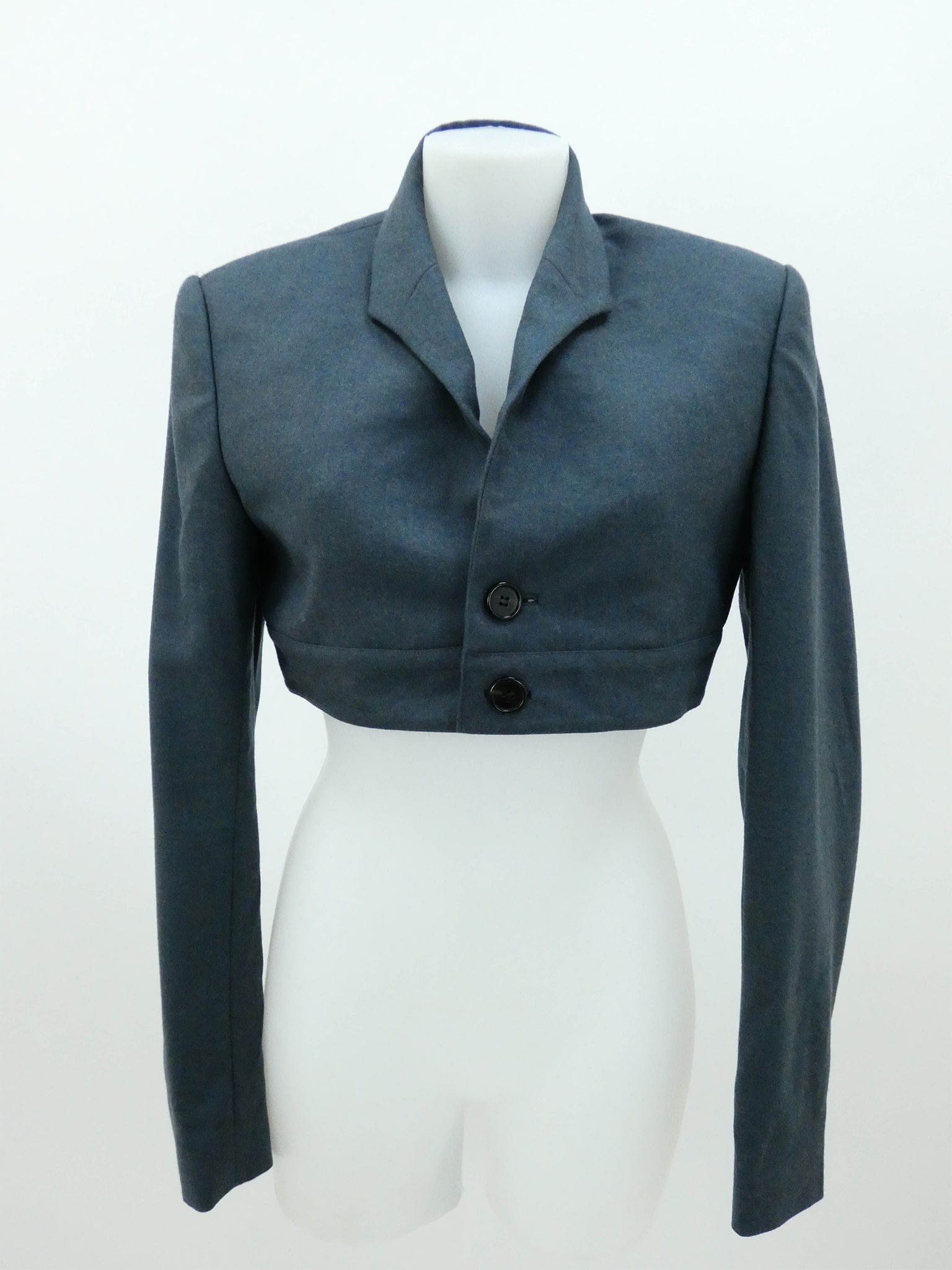 Prussian Blue Cropped Blazer