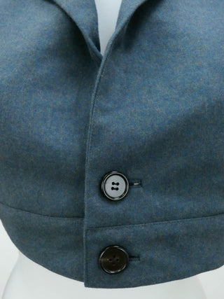 Prussian Blue Cropped Blazer